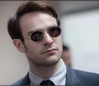 😐 Matt Murdock Daredevil Мэтт Мердок, Сорвиголова, Чарли Кокс, Слепой, Супергерой, Человек в костюме telegram sticker