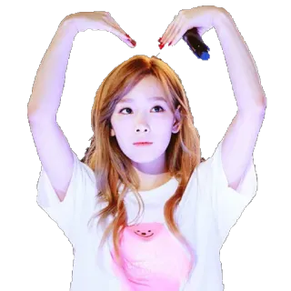 🙆 donna, cuore, K-pop, ragazza, celebrità, cantante telegram sticker