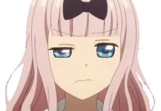 🤨 Chika Fujiwara Kaguya-sama: Love Is War 动漫, chika, 藤原, 辉夜大小姐, 辉夜大小姐想让我告白, 表情, 梗 telegram sticker