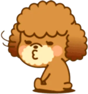 😗 cachorro, filhote, desenho animado, animal, fofo, animal de estimação telegram sticker
