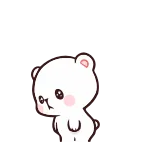 🥹 かわいい, ホッキョクグマ, 動物, 白熊, カワイイ whatsapp sticker