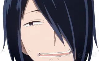 😬 аниме, манга, лицо, выражение telegram sticker