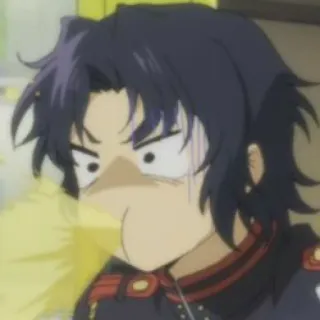 💿 anime, cartoon, character, face, expression telegram sticker