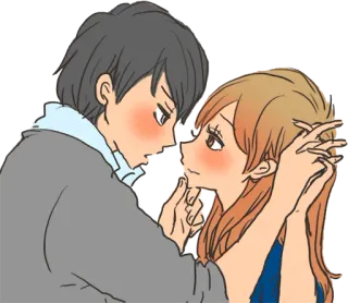 💏 Anime, Casal, Romance, Afeição, Amor, Relacionamento telegram sticker