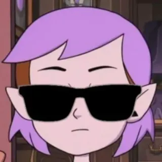😎 Amity Blight The Owl House cartoon, character, sunglasses, cool, animation telegram sticker