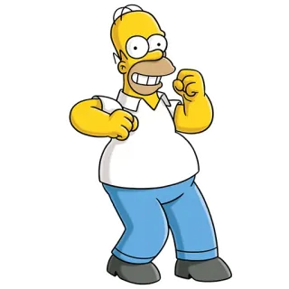 💃 Homer Simpson The Simpsons Homer Simpson, Die Simpsons, Cartoon, Figur telegram sticker