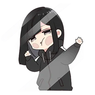 😗 Anime, Chica, Linda, Sticker, Dibujos animados, Manga whatsapp sticker