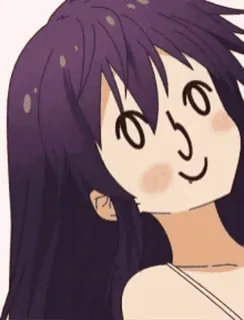 😁 Anime, Dessin animé, Tête drôle, Femme, Fille whatsapp sticker