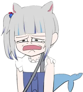 Gawr Gura ➜ @animee_stickers telegram stickers