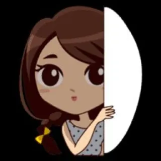 🤐 การ์ตูน, ผู้หญิง, สติกเกอร์, น่ารัก, ผู้หญิง, ตัวละคร telegram sticker