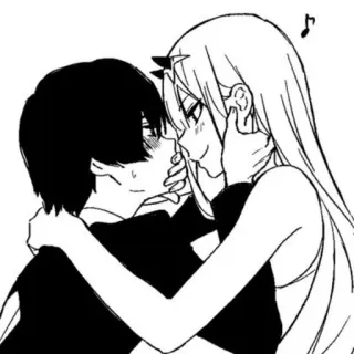 💞 Anime, Manga, Pareja, Romance, Dibujos animados telegram sticker