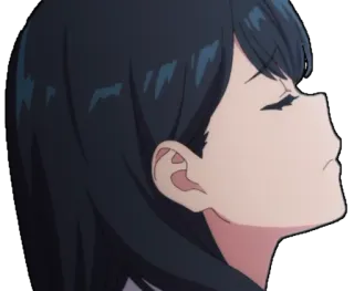 🙄 Anime, Mädchen, Profil, Charakter, Cartoon telegram sticker