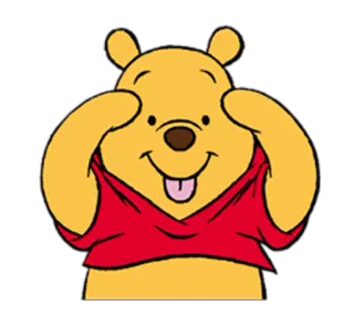 😜 Winnie the Pooh Winnie the Pooh, cartoon, animal, bear, Disney telegram sticker