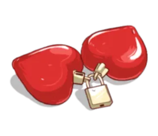 💞 corazones, candado, amor, bloqueado telegram sticker