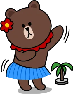 Brown & Cony :: @line_stickers telegram stickers