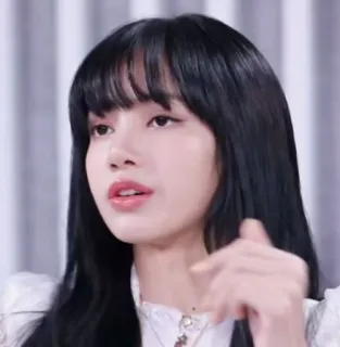🍸 Lisa Lisa, Blackpink, K-pop, cantora, celebridade, mulher, retrato whatsapp sticker