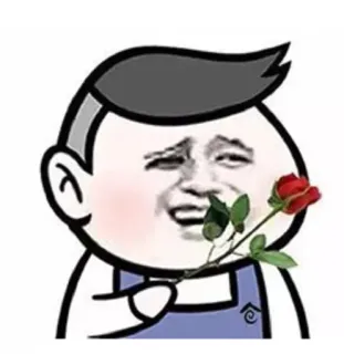 💓 Cartoon, Rose, Blume, Emotion, Meme telegram sticker