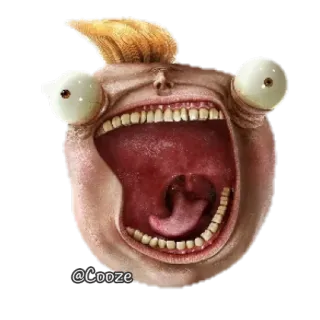 😵 @Cooze meme, funny, humor, exaggerated, face, reaction telegram sticker