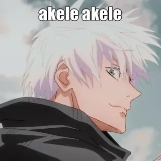 🙂 akele akele Anime, Białe Włosy, Mężczyzna, Portret telegram sticker