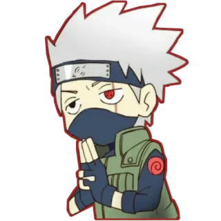 👁 Kakashi Hatake Naruto 카카시, 나루토, 애니메이션, 만화, 닌자, 캐릭터, 만화영화, 치비 telegram sticker