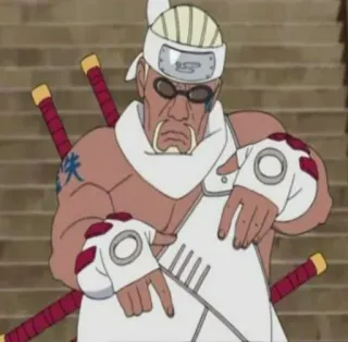 🐙 Killer Bee Naruto anime, ninja, swords, character, manga, killer bee, naruto telegram sticker