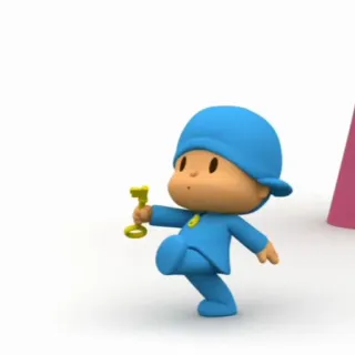 🪡 Pocoyo 卡通, 动画, Pocoyo, 角色, 儿童 whatsapp sticker