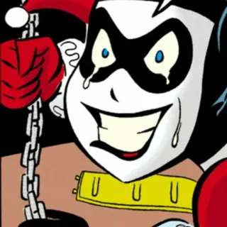 📎 Harley Quinn Harley Quinn, DC Comics, Bösewicht, Cartoon, Narr, Comic, Figur telegram sticker