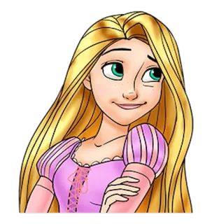 👸 Rapunzel Cartoon, Prinzessin, lange Haare, Märchen, Rapunzel whatsapp sticker