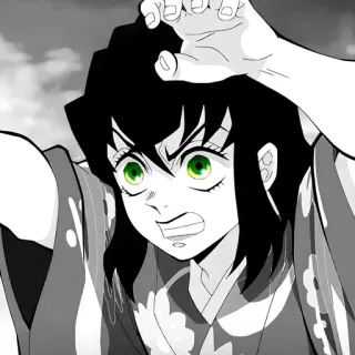 🖤 Inosuke Hashibira Demon Slayer Anime, Demon Slayer, Inosuke Hashibira, Personaggio, Manga whatsapp sticker