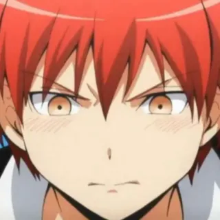 🙂 Karma Akabane Assassination Classroom Anime, Personagem, Cabelo Vermelho, Karma, Akabane telegram sticker