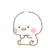 🥺 bebek, imut, binatang, kartun, stiker telegram sticker