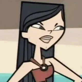 🎰 Heather Total Drama dibujos animados, animado, serie de TV, personaje whatsapp sticker