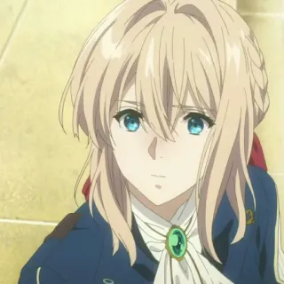 ✨ Violet Evergarden anime, personaggio, violet evergarden, emozionale, animato, ritratto telegram sticker