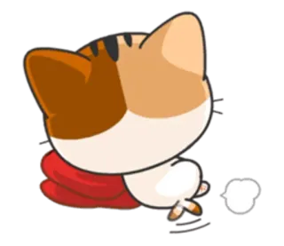 💨 gato, animal, adesivo, desenho animado telegram sticker
