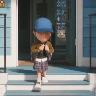 ✨ Agnes Despicable Me Cartoon, Figur, Mädchen, Animation, Film, Schule, Schüler telegram sticker