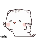 🍼 gato, pegatina, lindo, animal, kawaii, feliz telegram sticker