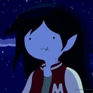 🖤 Marceline Adventure Time Марселин, Время приключений, Мультфильм, Вампир telegram sticker
