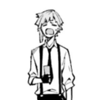 😩 Atsushi Nakajima Bungou Stray Dogs anime, manga, yawing, atsushi, nakajima telegram sticker