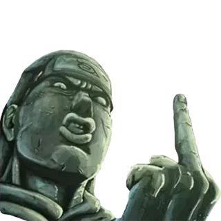 🖕 doigt d'honneur, geste obscène, statue, insulte, colère, impoli whatsapp sticker