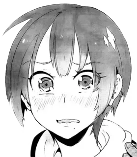 😞 アニメ, マンガ, 女の子, ポートレート, 漫画, イラスト whatsapp sticker