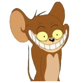 ❤️ Jerry Mouse Tom and Jerry dibujos animados, ratón, personaje, divertido, animación telegram sticker
