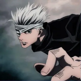 👊 Satoru Gojo Jujutsu Kaisen 动漫, 咒术回战, 五条悟, 五条, 漫画, 少年 telegram sticker