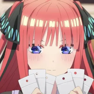 📱 Nino Nakano The Quintessential Quintuplets Anime, Fille, Personnage, Nino Nakano, The Quintessential Quintuplets telegram sticker