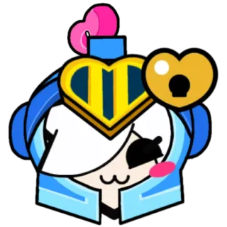 💛 Colette Brawl Stars colette, 荒野乱斗, 贴纸, 角色 telegram sticker