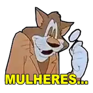 😻 MULHERES... Desenho animado, Lobo, Terno, Expressão telegram sticker