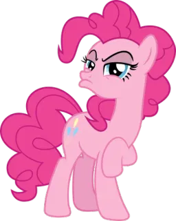😒 Pinkie Pie My Little Pony pinkie pie, my little pony, cartoon, pony, pink, friendship, magic telegram sticker