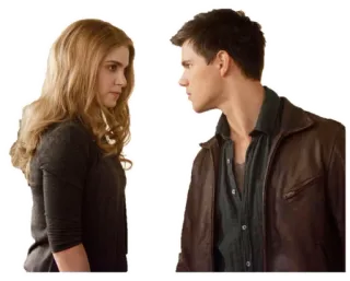 ⁉ Twilight Saga Twilight, Manusia serigala, Bella Swan, Jacob Black telegram sticker