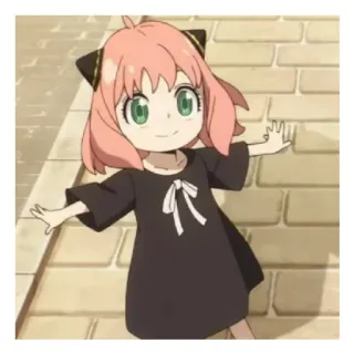 😄 Anya Forger Spy x Family Anime, Manga, Spy x Family, Anya Forger, Lindo, Kawaii, Chica, Pelo rosa whatsapp sticker