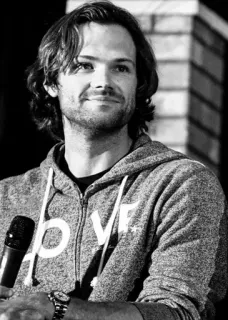 ☺️ LOVE man, sweater, microphone, love, actor, celebrity telegram sticker