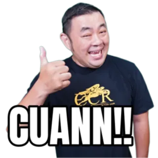 😊 CUANN!! большой палец вверх, волнение, cuann telegram sticker